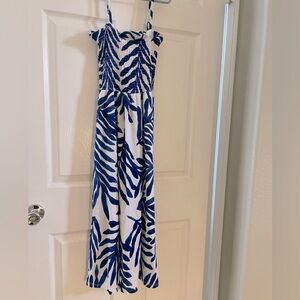 H&M blue and white with stretch